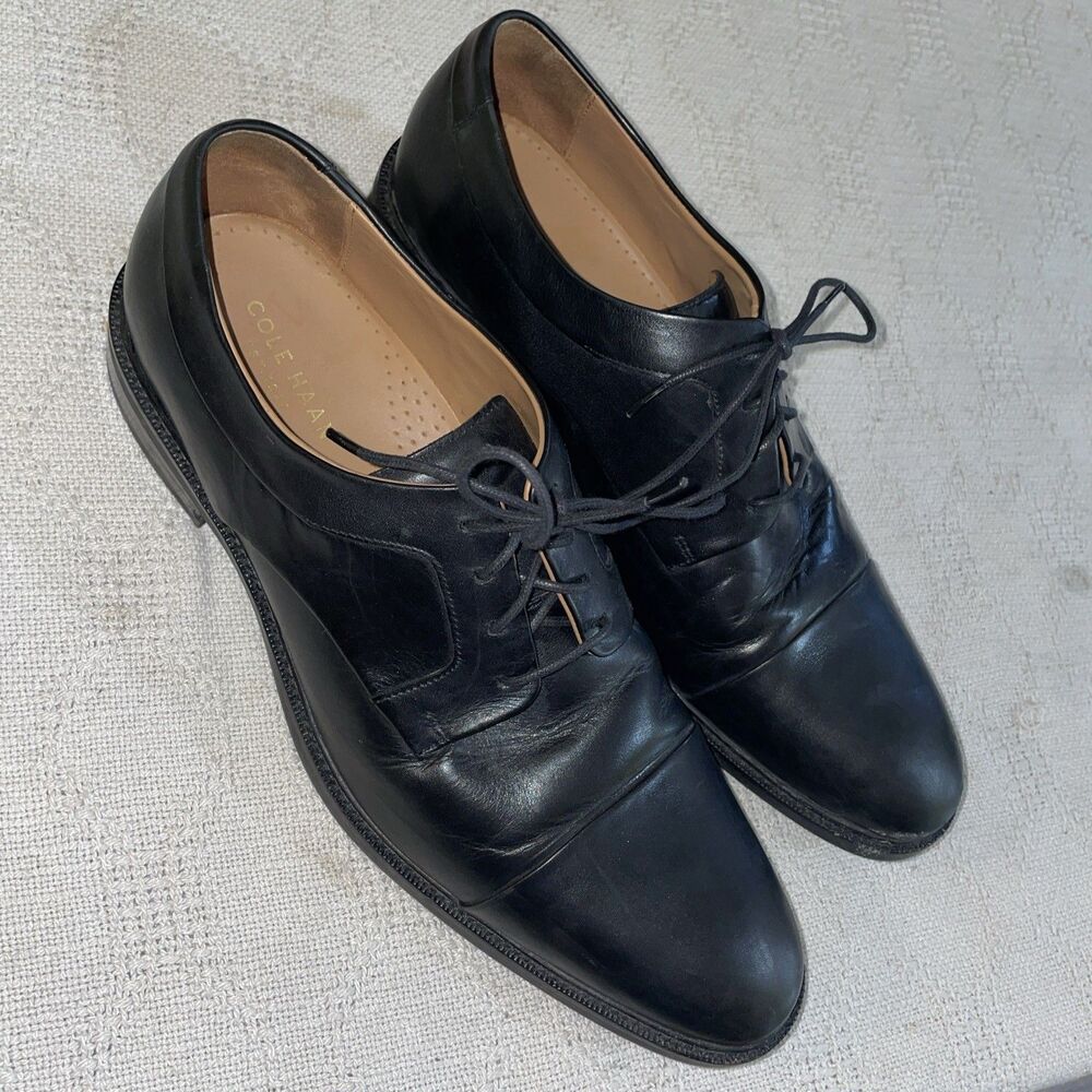 Cole Haan Grand O’s Men’s Dress Shoes Size 11.5 M Black Leather Business Formal
